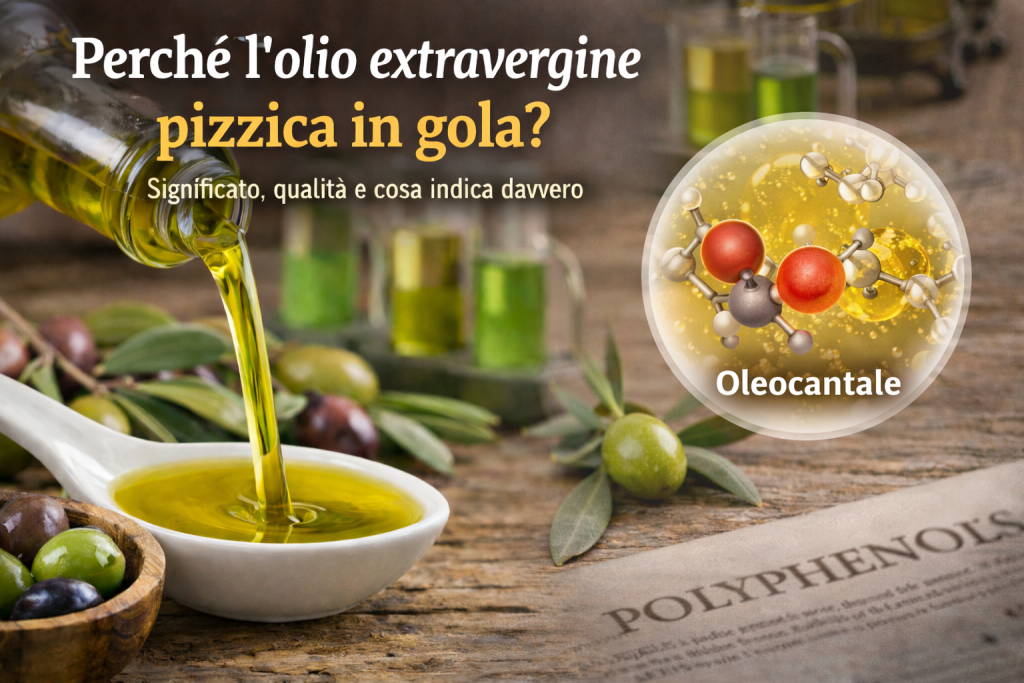 olio EVO pizzica in gola